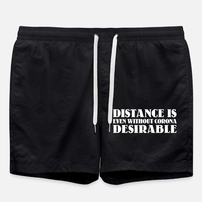 Distance is desirable - Swim Trunks - black