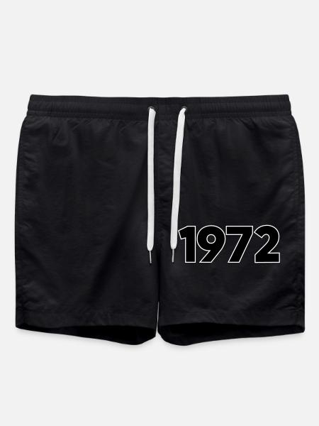 1972 Year of birth - Swim Trunks - black