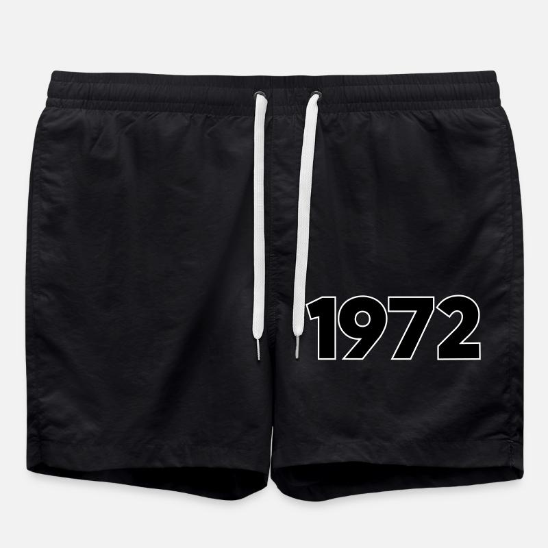 1972 Année de naissance - Short de bain - noir