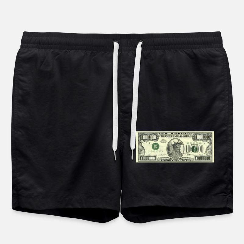 1Million Dollars - Badeshorts - Schwarz