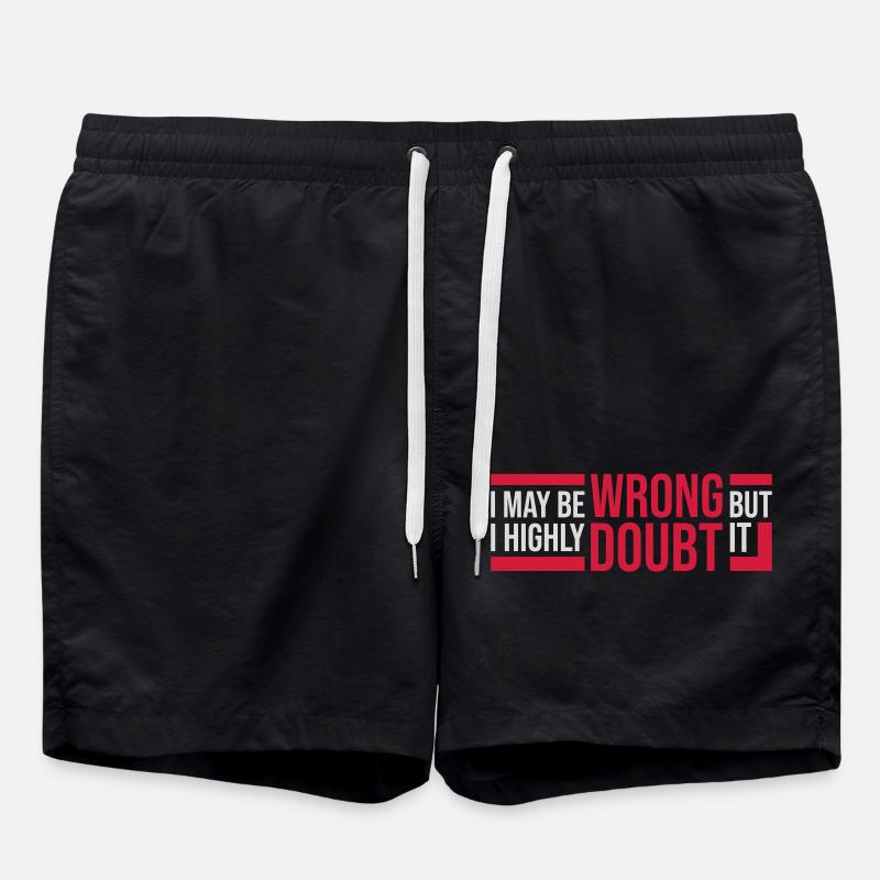Je peux me tromper - Short de bain - noir