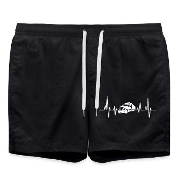 Chauffeur de camion Truck Heartbeat - Short de bain - noir - Devant - AI Model Male 185 light (185cm)