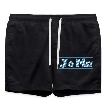 Mei Bayrischer Dialekt Bayern für einen - Badeshorts - Schwarz - Vorne - AI Model Male 185 light (185cm)