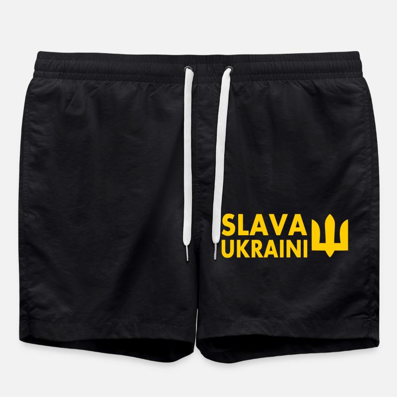 Slava ukraini - Short de bain - noir