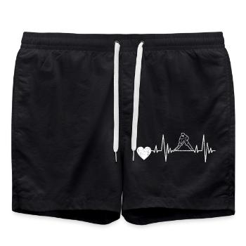 Sports d’hiver Hockey sur glace Hockey sur glace Cadeau d’équipe de hockey sur glace - Short de bain - noir - Devant - AI Model Male 185 light (185cm)