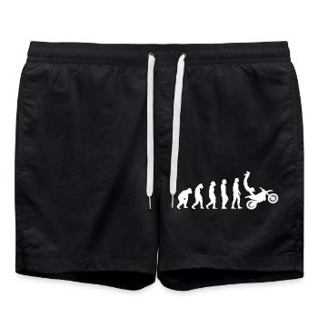Motocross Motocycliste Cadeau Mobylette Mobylette - Short de bain - noir - Devant - AI Model Male 185 light (185cm)