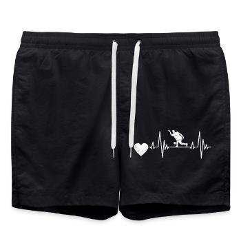 Bowling Gift Bowling ball Cone bowling bowling - Swim Trunks - black - Front - AI Model Male 185 light (185cm)