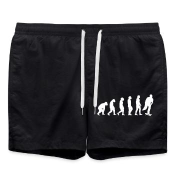 Skateboard Sakten Skateboarding Skater Longboard - Swim Trunks - black - Front - AI Model Male 185 light (185cm)