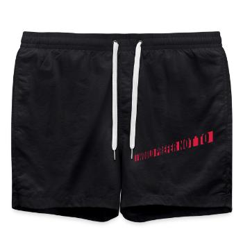 Je préfère ne pas - Short de bain - noir - Devant - AI Model Male 185 light (185cm)