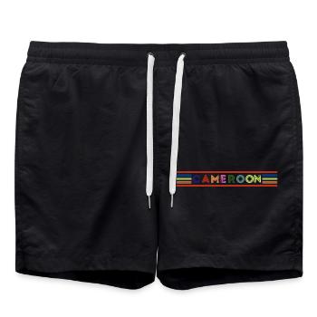 Cameroon - Short de bain - noir - Devant - AI Model Male 185 light (185cm)