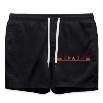 Spain - Short de bain - noir - Devant - AI Model Male 185 light (185cm)