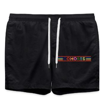 COMOROS - Swim Trunks - black - Front - AI Model Male 185 light (185cm)