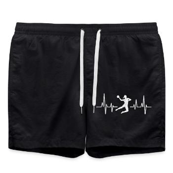Joueur de handball battement de cœur handball - Short de bain - noir - Devant - AI Model Male 185 light (185cm)