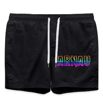 arnau rs regenbogen - Badeshorts - Schwarz - Vorne - AI Model Male 185 light (185cm)
