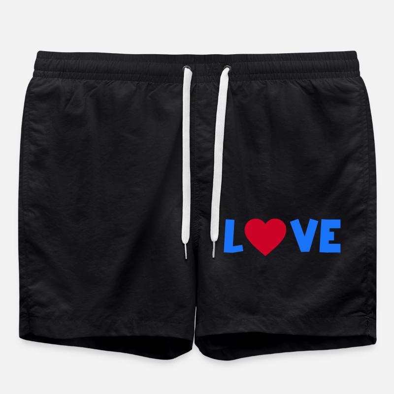 Love - Swim Trunks - black