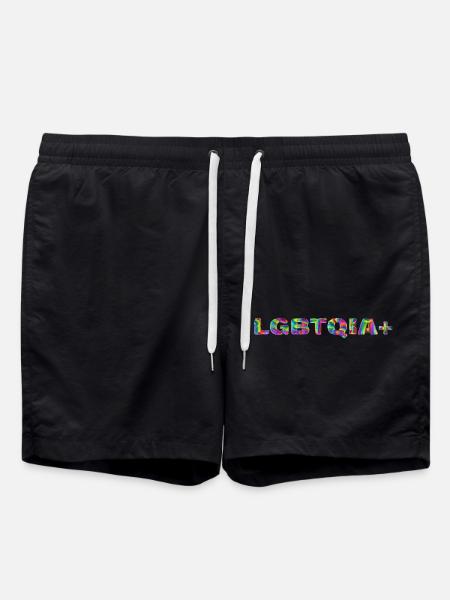 LGBTQI 3 - Swim Trunks - black