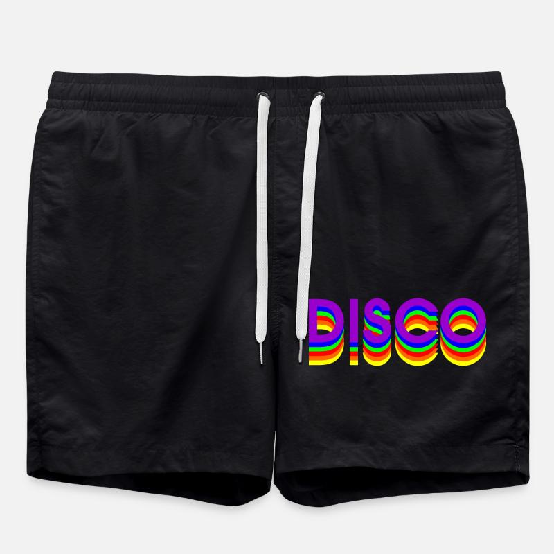 80s DISCO DANCE - Swim Trunks - black