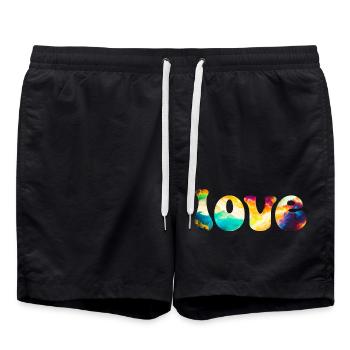 Amour - Short de bain - noir - Devant - AI Model Male 185 light (185cm)