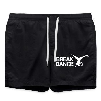 Break Dance 1 - Short de bain - noir - Devant - AI Model Male 185 light (185cm)