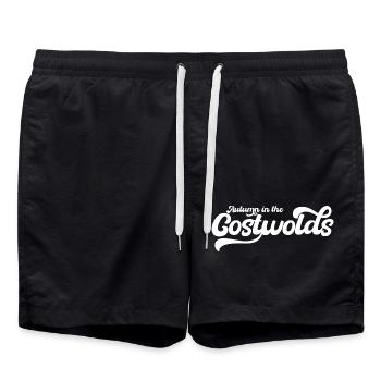 Autumn In The Costwolds - Swim Trunks - black - Front - AI Model Male 185 light (185cm)