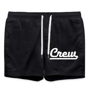 Crew - Badeshorts - Schwarz - Vorne - AI Model Male 185 light (185cm)