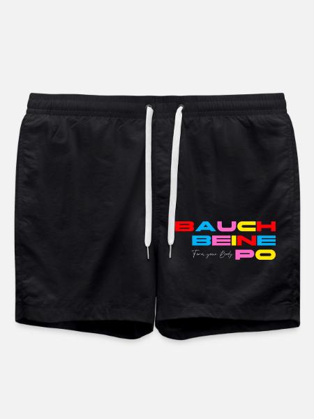 "BELLY LEG BUTTOCKS" FORM YOUR BODY - Swim Trunks - black
