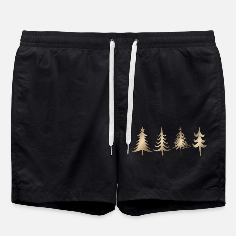 Fir tree - Swim Trunks - black