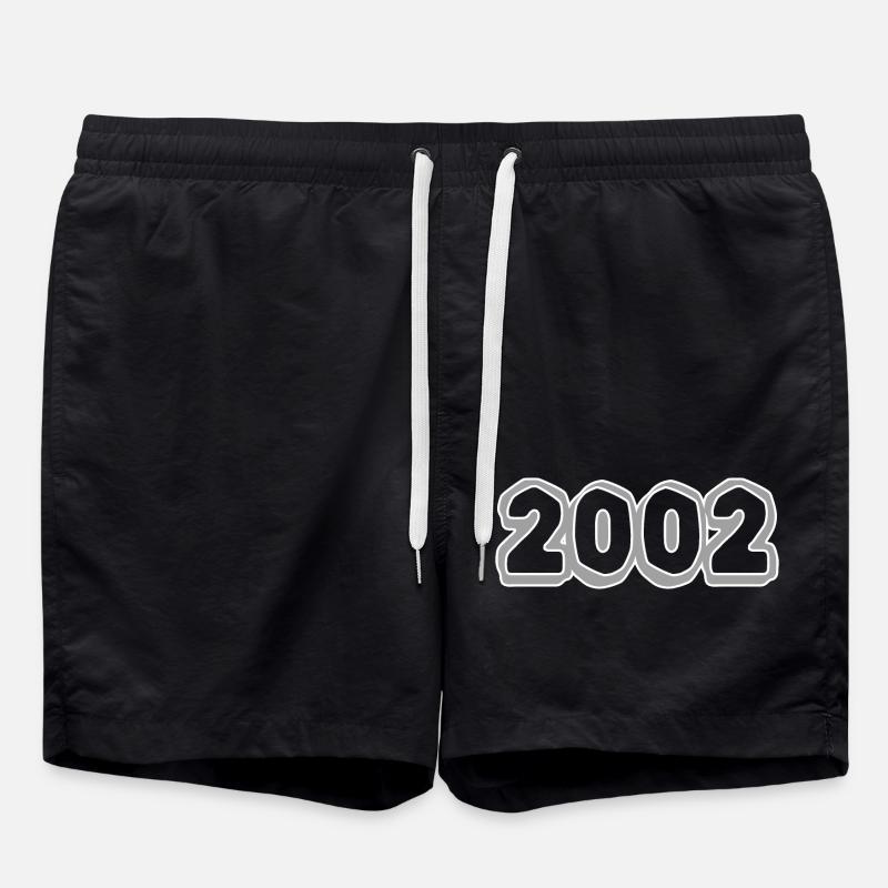 Année 2002 - Short de bain - noir