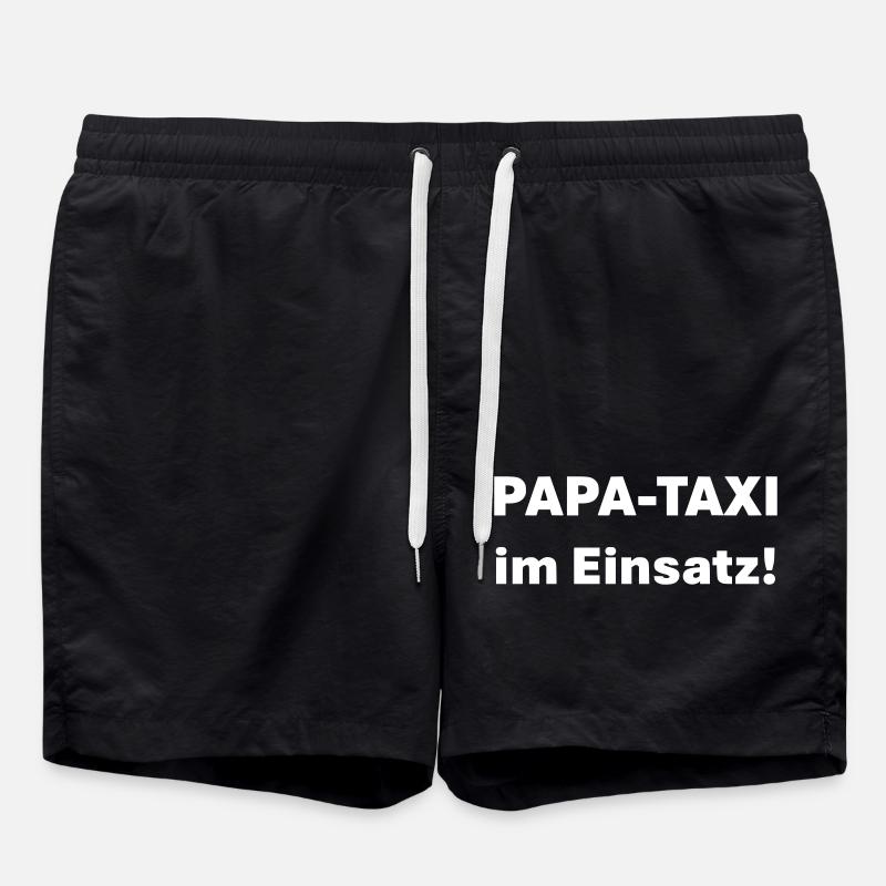PAPA-TAXI en utilisation - Short de bain - noir