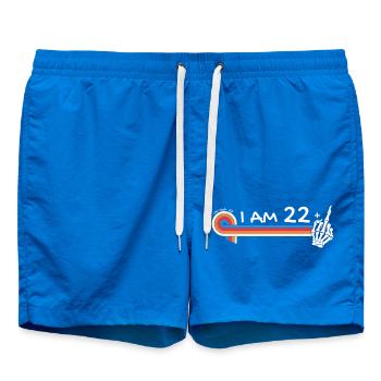 J’ai 22 ans et majeur - 23e anniversaire - Short de bain - cobalt blue - Devant