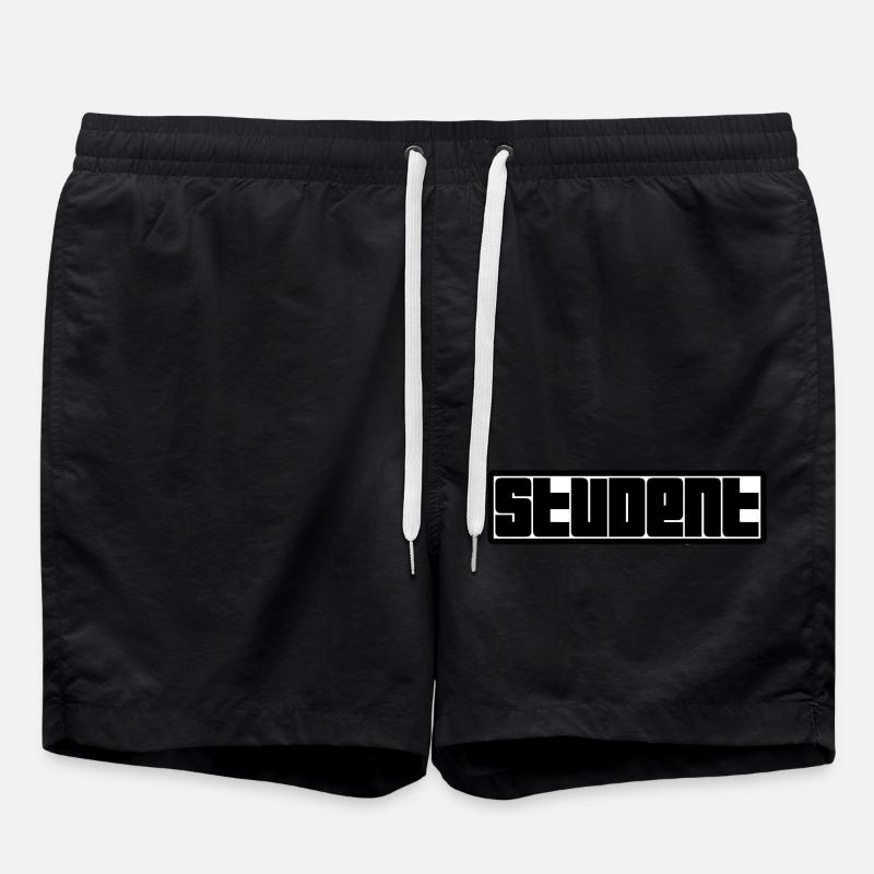 Student Logo - Swim Trunks - black