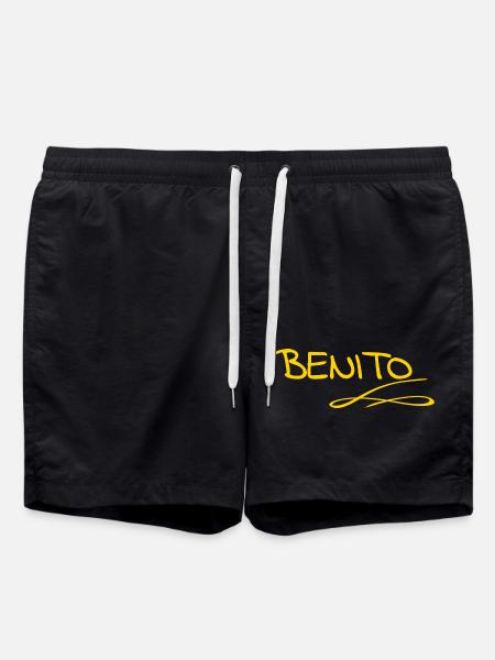 First name Benito - Swim Trunks - black