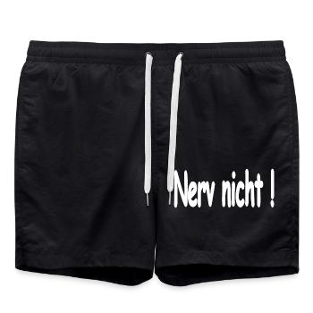 Auto - Badeshorts - Schwarz - Vorne - AI Model Male 185 light (185cm)