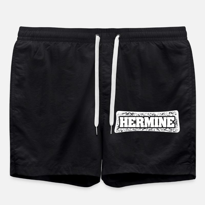 Prénom Hermine - Short de bain - noir
