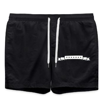 Banderole Stars - Short de bain - noir - Devant - AI Model Male 185 light (185cm)