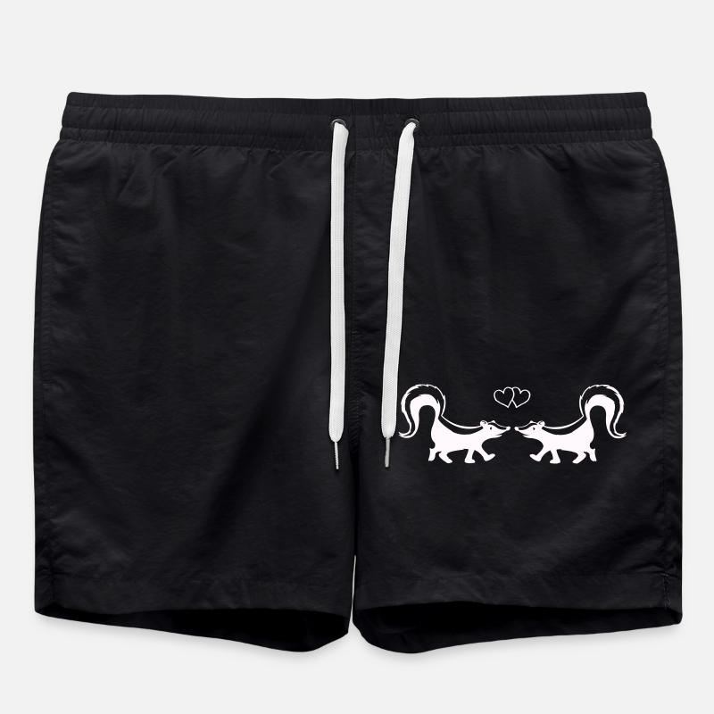 Amour Skunk - Short de bain - noir