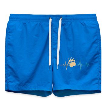 Battement de coeur rétro pattes ours - Short de bain - cobalt blue - Devant