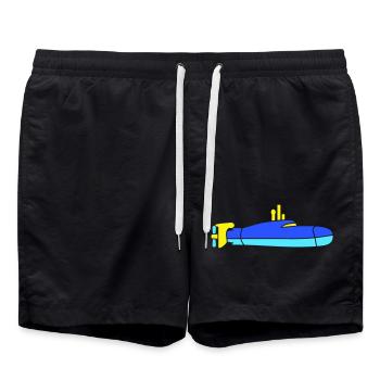 sous-marin Plongée sous-marine Plongée Capitaine de sous-marin - Short de bain - noir - Devant - AI Model Male 185 light (185cm)
