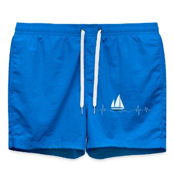 Heartbeat Veil - Geschenkidee - Badeshorts - Cobalt blue - Vorne