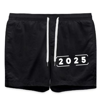 Timbres 2025 - Short de bain - noir - Devant - AI Model Male 185 light (185cm)