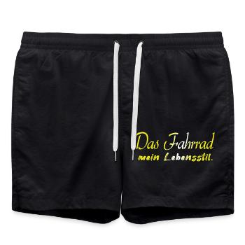 Fahrrad Fahrrad Fahrrad Fahrrad Biker MTB 8 - Badeshorts - Schwarz - Vorne - AI Model Male 185 light (185cm)