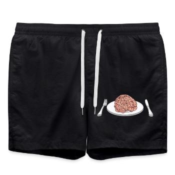 Cerveau // Illustration - Short de bain - noir - Devant - AI Model Male 185 light (185cm)