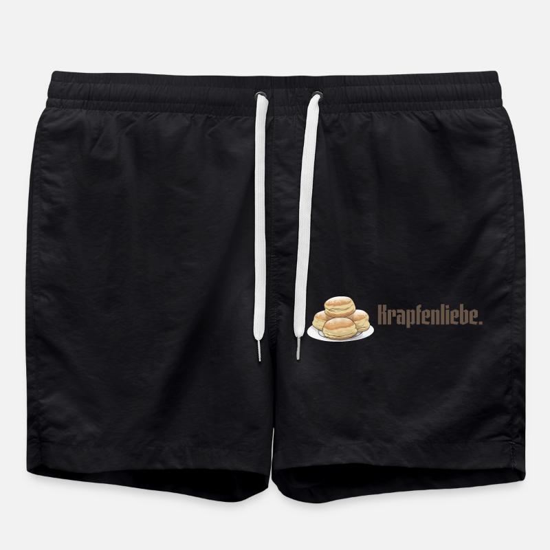 Krapfen // Illustration - Badeshorts - Schwarz