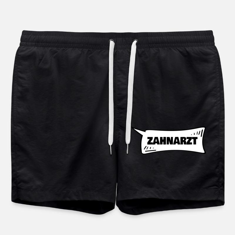 Speech bubble dentist - Swim Trunks - black