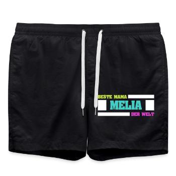 Mère Melia - Short de bain - noir - Devant - AI Model Male 185 light (185cm)