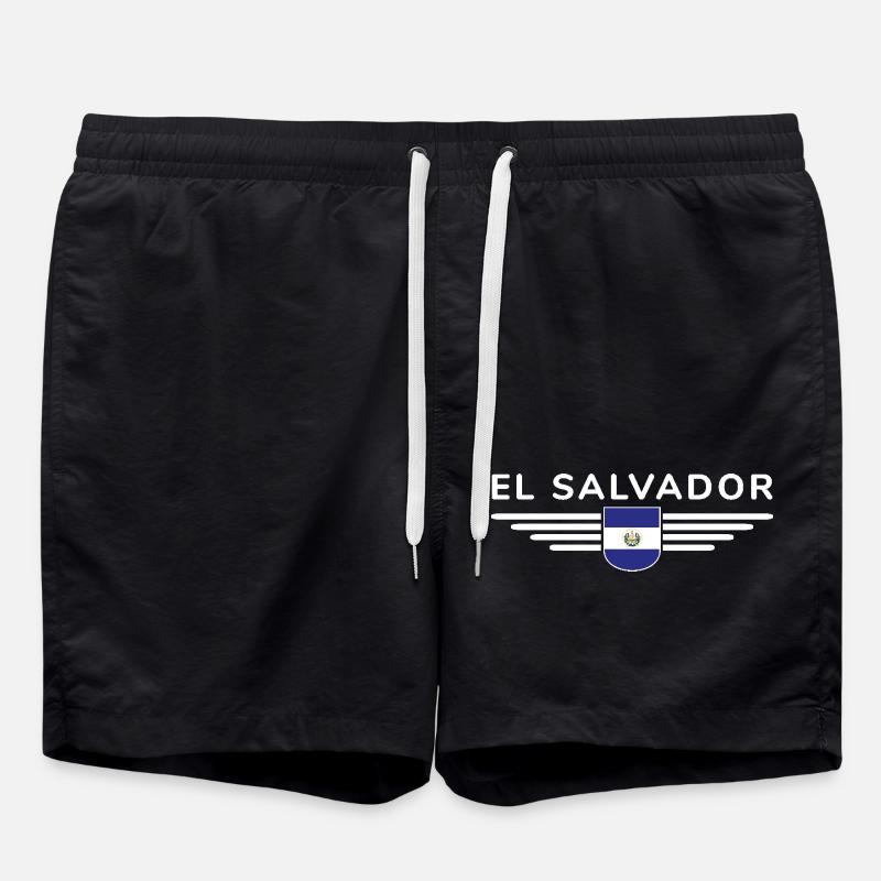 El Salvador T-Shirt Design - Short de bain - noir