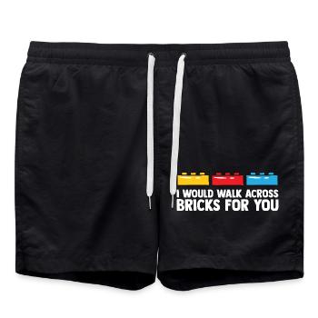 Brick Builder Brick Building Master Builder - Swim Trunks - black - Front - AI Model Male 185 light (185cm)