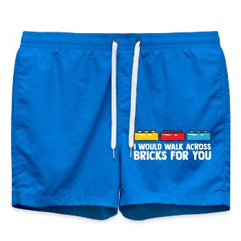 Brick Builder Brick Building Master Builder - Swim Trunks - cobalt blue - Front