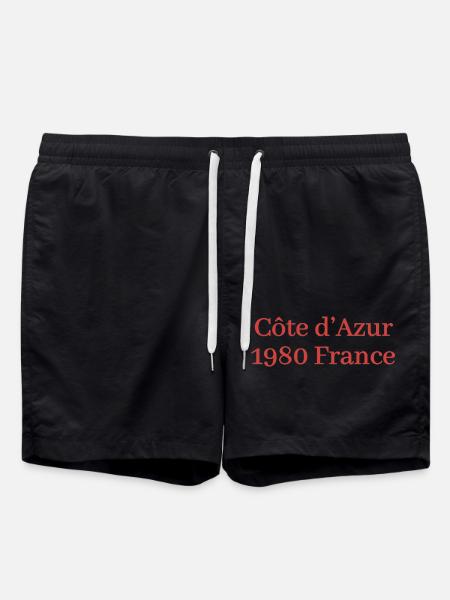 Côte d'Azur 1980 France - Swim Trunks - black