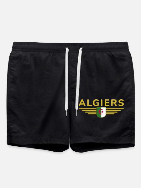 Algiers Design – Capital of Algeria - Swim Trunks - black